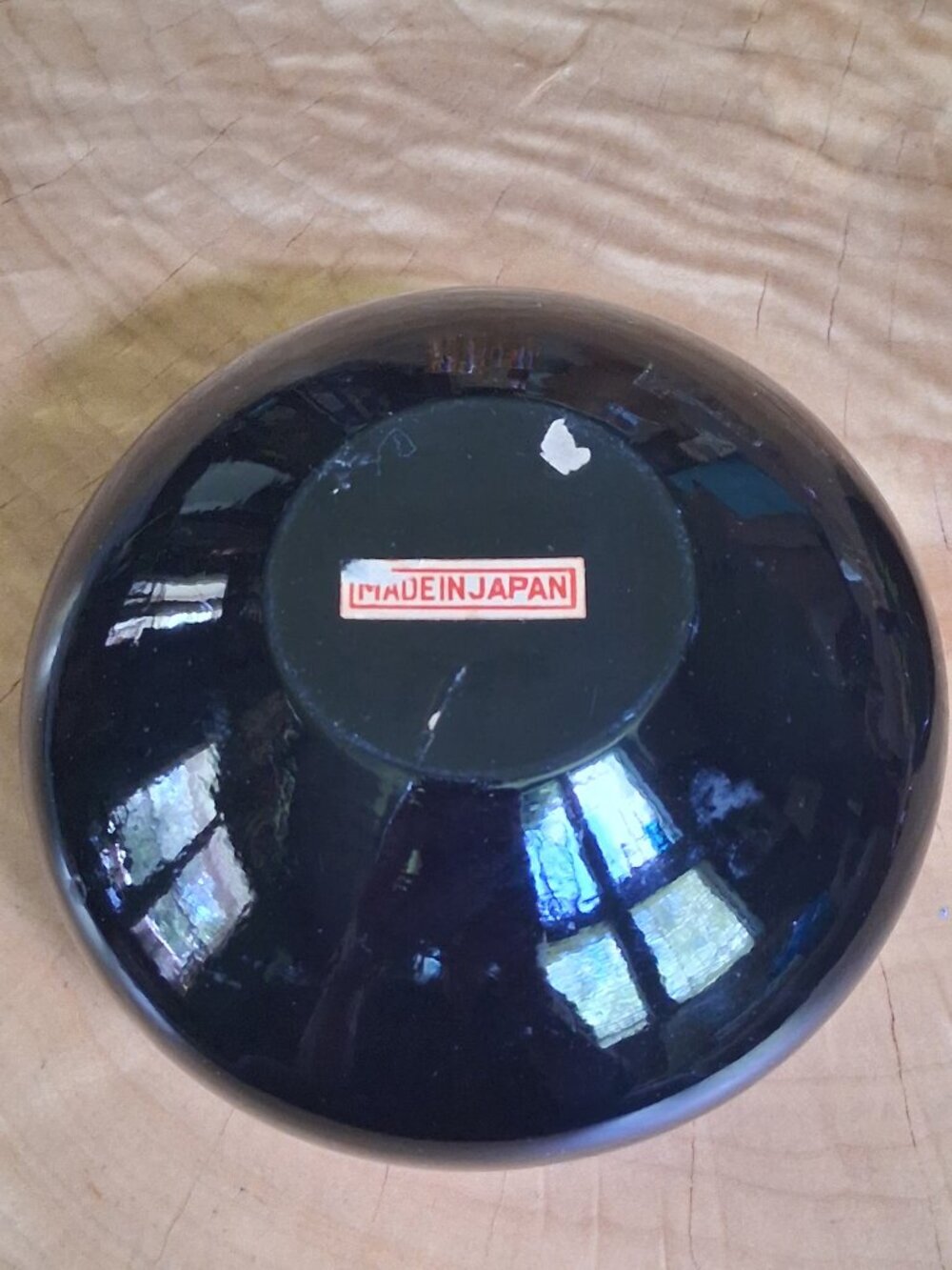 Vintage 1950s Japanese Lacquer Dresser / Powder Bowl with Lid - Picture 9 of 15